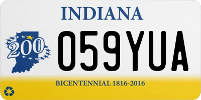IN license plate 059YUA
