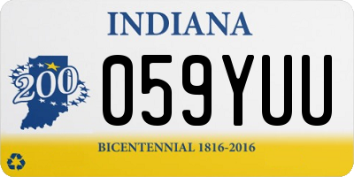 IN license plate 059YUU
