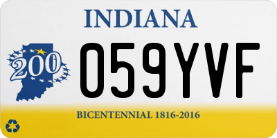 IN license plate 059YVF