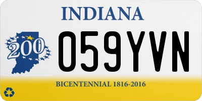IN license plate 059YVN