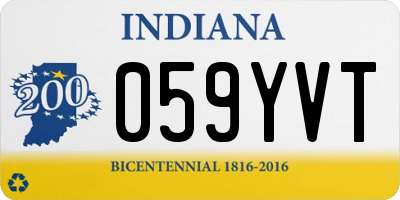 IN license plate 059YVT