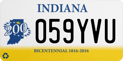 IN license plate 059YVU