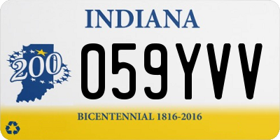 IN license plate 059YVV