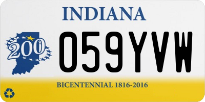 IN license plate 059YVW