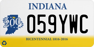 IN license plate 059YWC