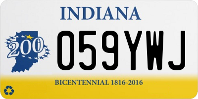 IN license plate 059YWJ
