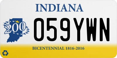 IN license plate 059YWN