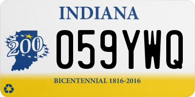 IN license plate 059YWQ