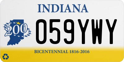 IN license plate 059YWY