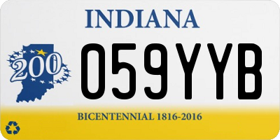 IN license plate 059YYB