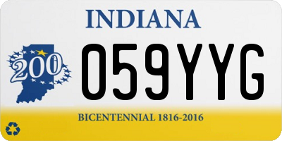IN license plate 059YYG