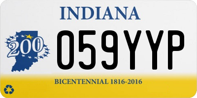 IN license plate 059YYP
