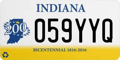 IN license plate 059YYQ