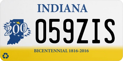 IN license plate 059ZIS