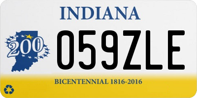 IN license plate 059ZLE