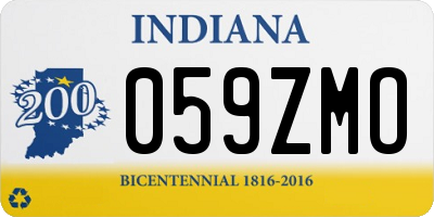 IN license plate 059ZMO