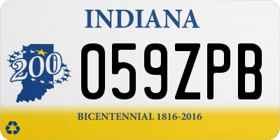 IN license plate 059ZPB