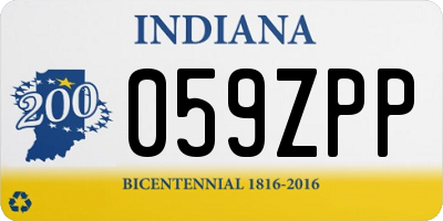 IN license plate 059ZPP