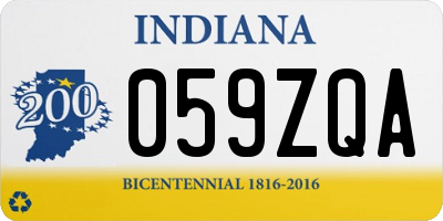 IN license plate 059ZQA