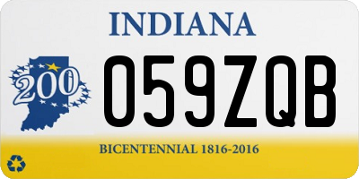 IN license plate 059ZQB
