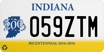 IN license plate 059ZTM