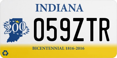 IN license plate 059ZTR