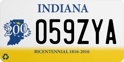 IN license plate 059ZYA