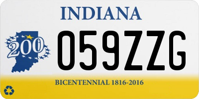 IN license plate 059ZZG