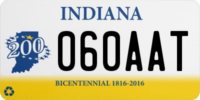 IN license plate 060AAT