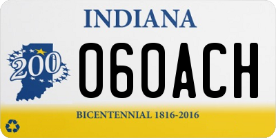 IN license plate 060ACH