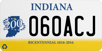 IN license plate 060ACJ