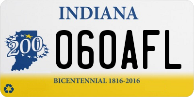 IN license plate 060AFL