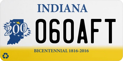 IN license plate 060AFT