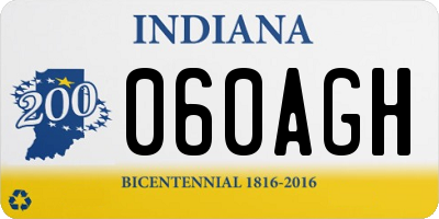 IN license plate 060AGH