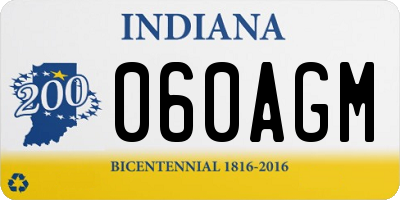 IN license plate 060AGM