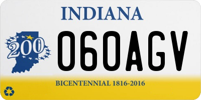 IN license plate 060AGV