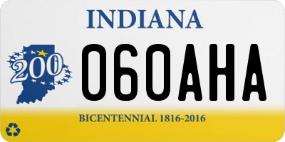 IN license plate 060AHA