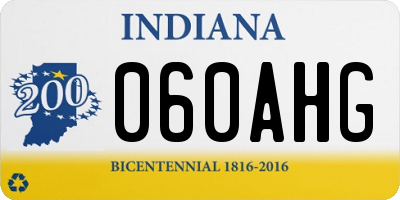 IN license plate 060AHG