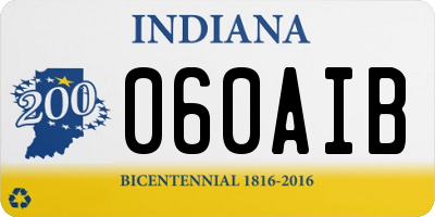 IN license plate 060AIB