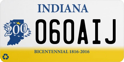 IN license plate 060AIJ