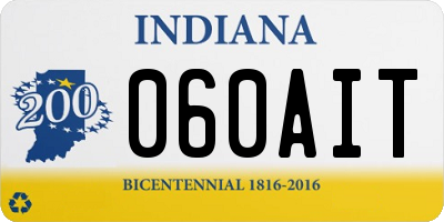 IN license plate 060AIT