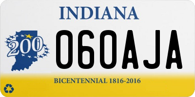 IN license plate 060AJA