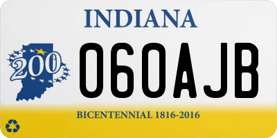 IN license plate 060AJB