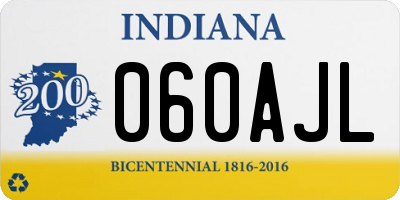 IN license plate 060AJL