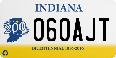 IN license plate 060AJT