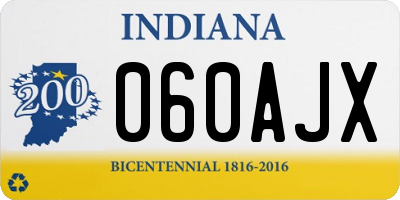 IN license plate 060AJX