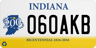 IN license plate 060AKB
