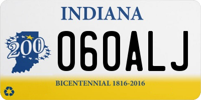 IN license plate 060ALJ