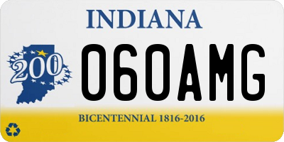 IN license plate 060AMG