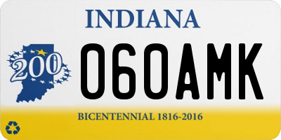 IN license plate 060AMK